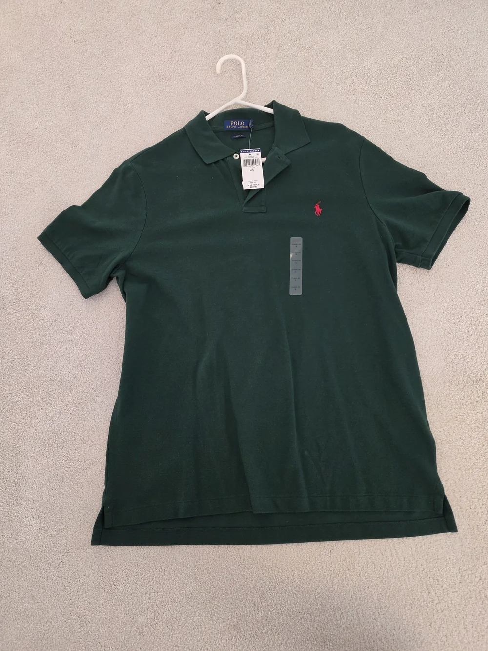 Ralph Lauren Men’s Forest Green Polo with Red Pony
